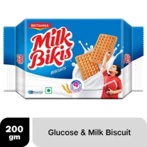 Britannia Milk Bikis Biscuits 200 g (Pouch)