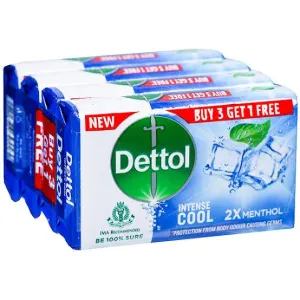 Dettol Intense Cool 2x Method Soap 4×125gm