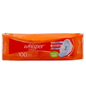 Whishper Choice Sanitary Napkin with wings 7 pads  
