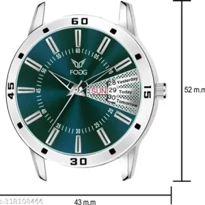 2038 Olive Day &Data Analog Watch