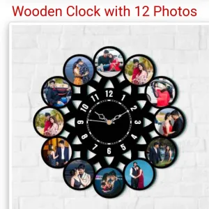 Personalized Wooden Clock