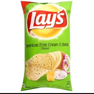 Lays American style Cream & onion flavor chips 130gm.