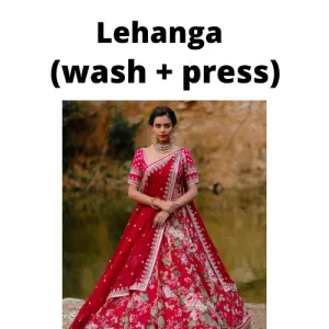 Lehanga  d/w (wash+press)