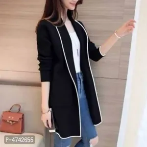 Shrug With White Piping
