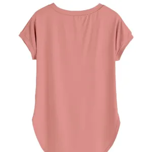 Women Solid High Low Tshirt