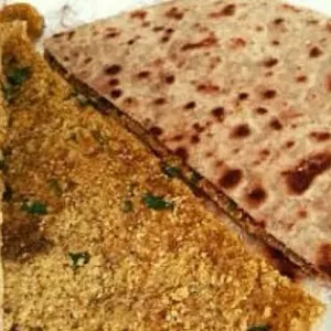 Sattu Paratha with Butter