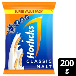 Horlicks Classic Malt Pouch 200gm