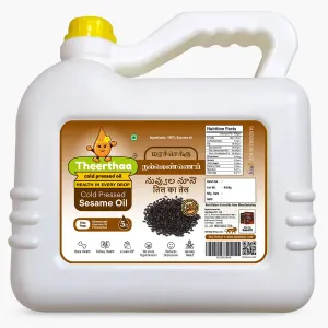 Theerthaa Cold Pressed Sesame Oil 5Ltr [TO]
