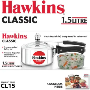 Hawkins Classic 1.5Ltrs Alluminium Pressure Cooker