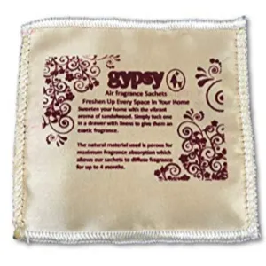 Air Fragrance Sachets - For Wardrobe & Handbags - Sandalwood Fragrance - 10 Sachets Per Pack