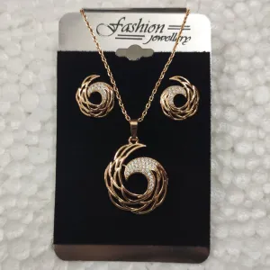 Ladies chain, locket with earnings