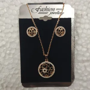 Ladies chain, locket with earnings