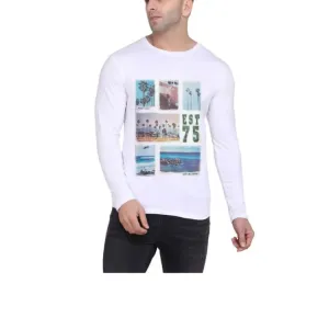 PRINTED MEN CASUAL T-SHIRT HALF SLEEVES