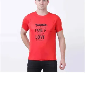 PRINTED MEN CASUAL T-SHIRT HALF SLEEVES
