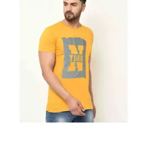 PRINTED MEN CASUAL T-SHIRT HALF SLEEVES