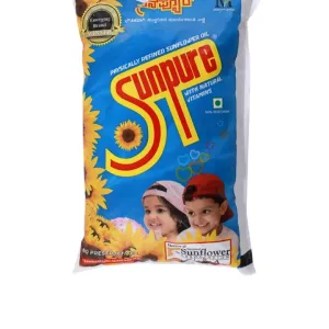 Sunpure Refined Sunflower Oil 1 Ltr Pouch