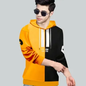 FastColors Full Sleeve Printed, Color Block Men Sweatshirt
