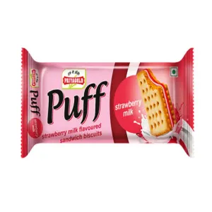 Puff Strawberry Milk 5/- (Pcs 10)