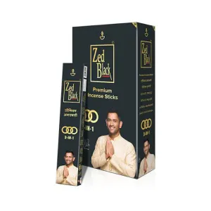 Zed Black Agarbatti 10/- (Pcs 12)