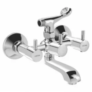 Cera-garnet wall mixer with telephonic shower arrangement-F2002404