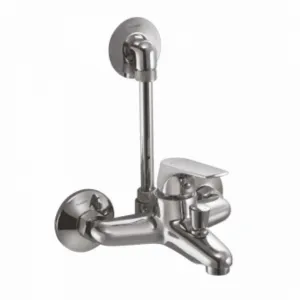 Single lever wall mixer with "L" shaped tubular bend set for shower pm-3101lb