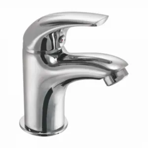single lever basin mixer with 450mm long flexible connectors ang-3104
