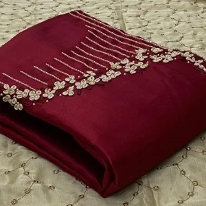 High Quality Cotton Hand Work Chudi Material