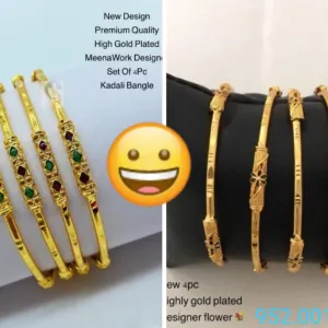 Premium Quality Gold Plated Bangles Combo