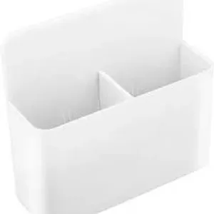 LIFEKRAFTS GREY  WHITE MAGNETIC PEN AND PENCIL HOLDER 12.5 CM X 4 CM X 12 CM 