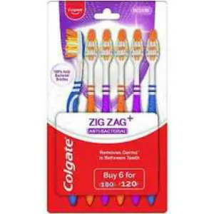 Colgate zig zag tothbrush pack of 6