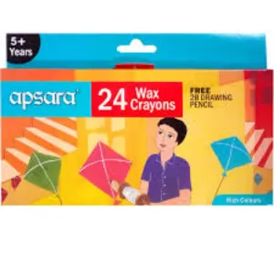 apsara 24 wax crayons cloure