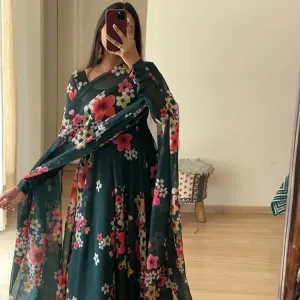 Long Gown with Dupatta
