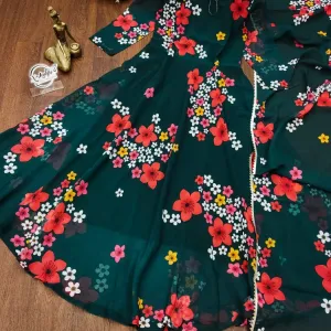 Long Gown with Dupatta 