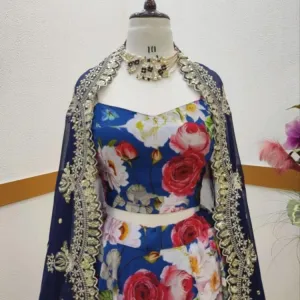 Designer Georgette Lehenga