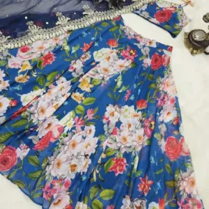Designer Georgette Lehenga
