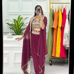 Indo Western Sharara Set
