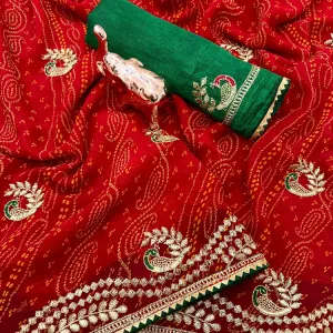 Georgette Bandhani Sarees 