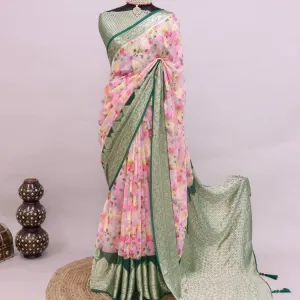 Floral Georgette Silk Sarees