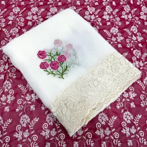 Georgette Chiffon Floral Sarees