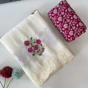Georgette Chiffon Floral Sarees
