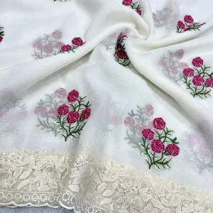 Georgette Chiffon Floral Sarees 