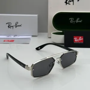 Rayban Silver Black Sunglasses 