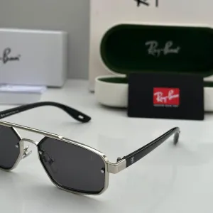 Rayban Silver Black Sunglasses 