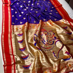 Ganpati Featuring Paithani Silk Sarees 