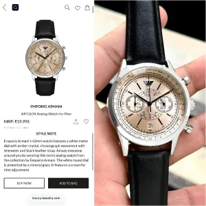 Emporio Armani Chronograph Watches 