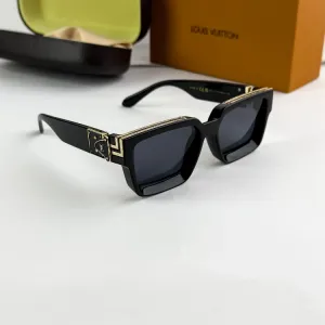 Louis Vuitton Gold Black Sunglasses 