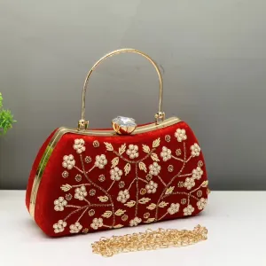 Zari Handwork Clutch Slings