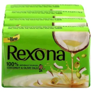 Rexona Coconut & Olive Oil Soap 100 g (Pack of 4) 