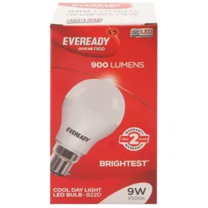 Eveready B22D Cool Day Light LED Bulb 9 w 
