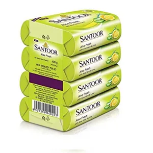Santoor aloevera soap 100g (pack of 4)